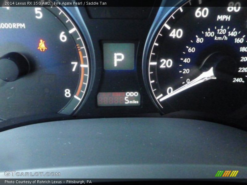 Fire Agate Pearl / Saddle Tan 2014 Lexus RX 350 AWD