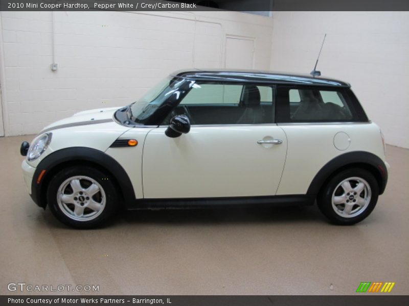 Pepper White / Grey/Carbon Black 2010 Mini Cooper Hardtop