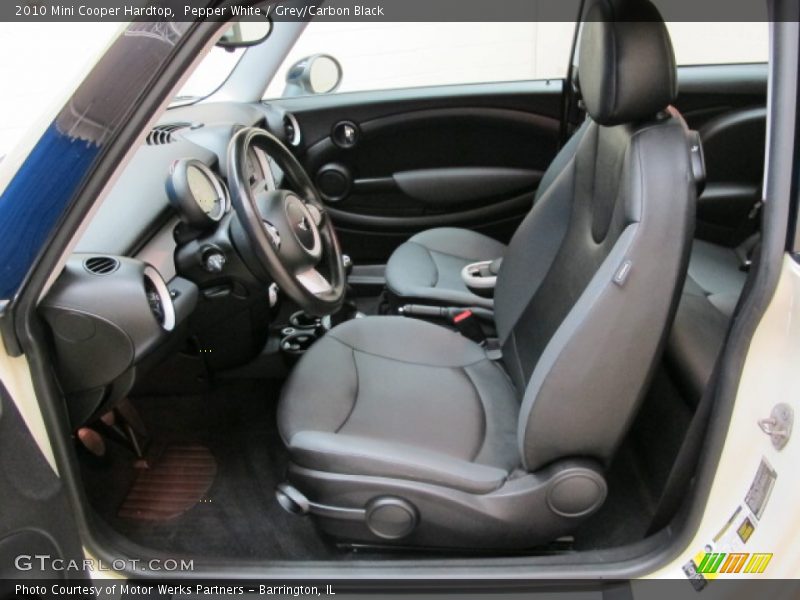 Pepper White / Grey/Carbon Black 2010 Mini Cooper Hardtop