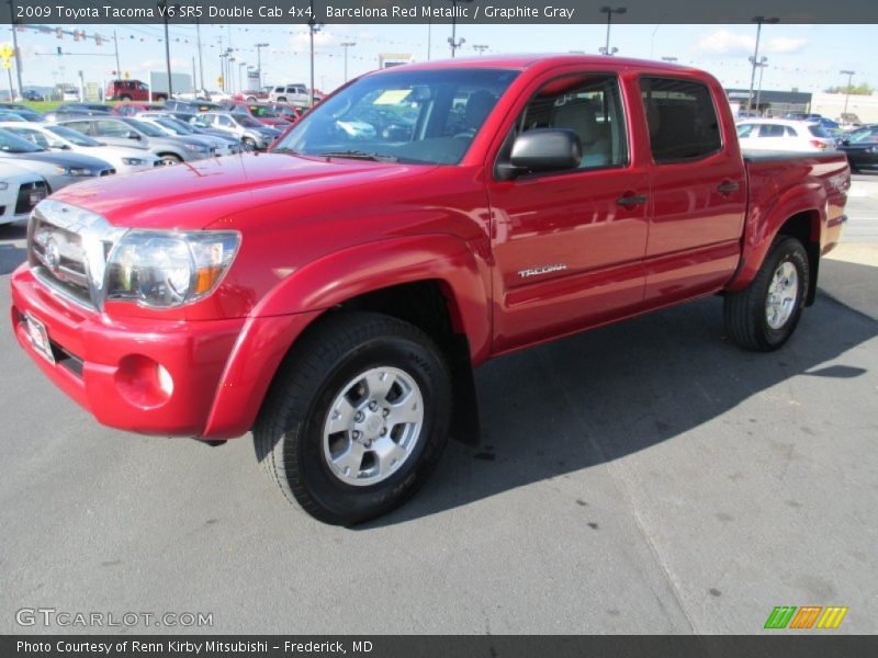Barcelona Red Metallic / Graphite Gray 2009 Toyota Tacoma V6 SR5 Double Cab 4x4