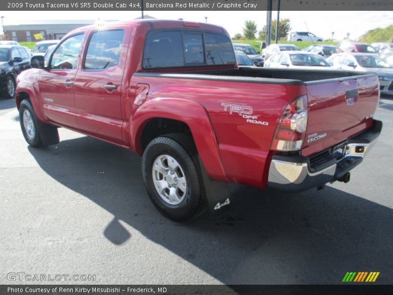 Barcelona Red Metallic / Graphite Gray 2009 Toyota Tacoma V6 SR5 Double Cab 4x4