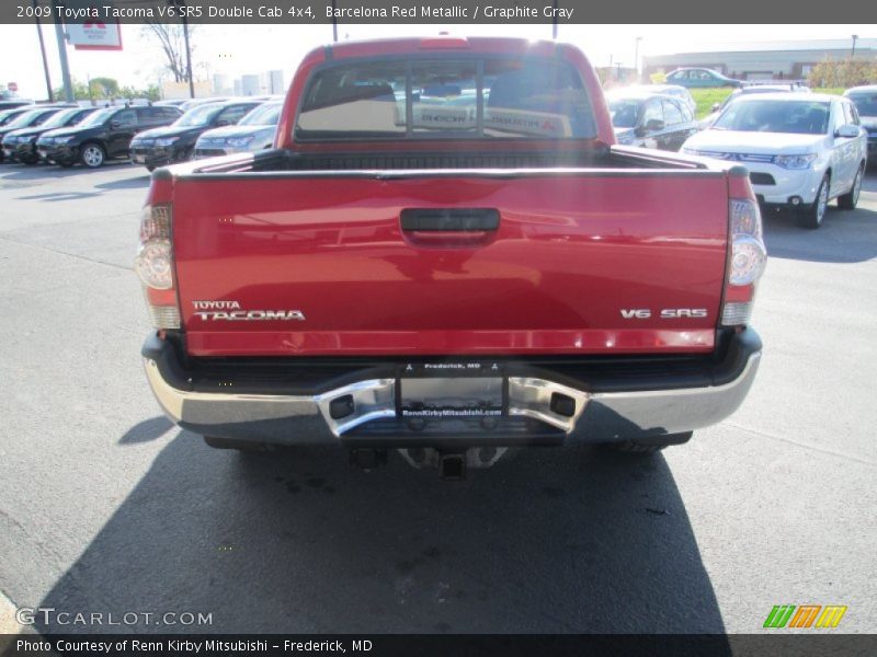 Barcelona Red Metallic / Graphite Gray 2009 Toyota Tacoma V6 SR5 Double Cab 4x4