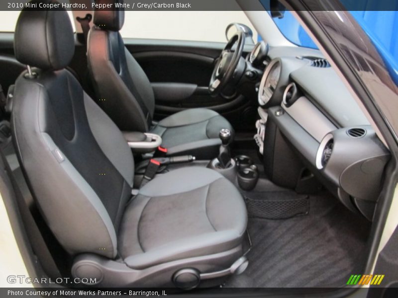 Pepper White / Grey/Carbon Black 2010 Mini Cooper Hardtop