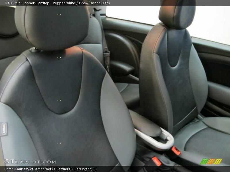 Pepper White / Grey/Carbon Black 2010 Mini Cooper Hardtop