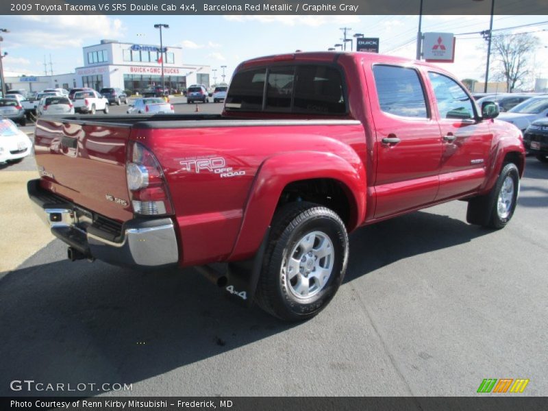 Barcelona Red Metallic / Graphite Gray 2009 Toyota Tacoma V6 SR5 Double Cab 4x4