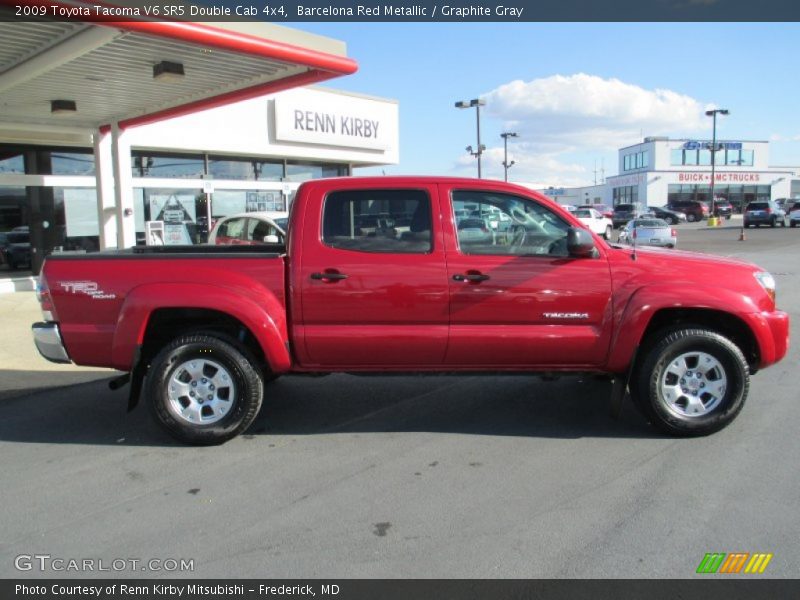 Barcelona Red Metallic / Graphite Gray 2009 Toyota Tacoma V6 SR5 Double Cab 4x4