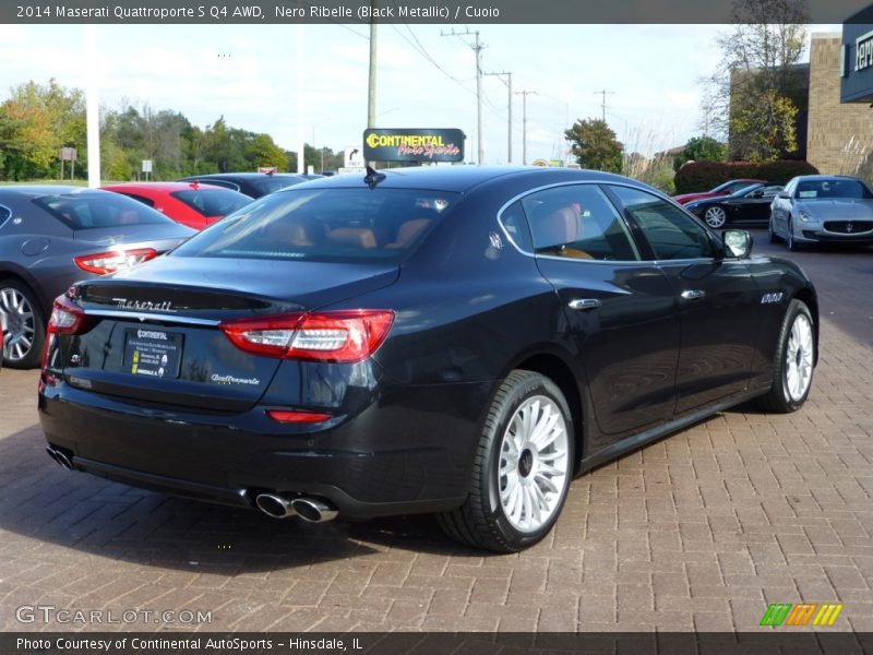 Nero Ribelle (Black Metallic) / Cuoio 2014 Maserati Quattroporte S Q4 AWD