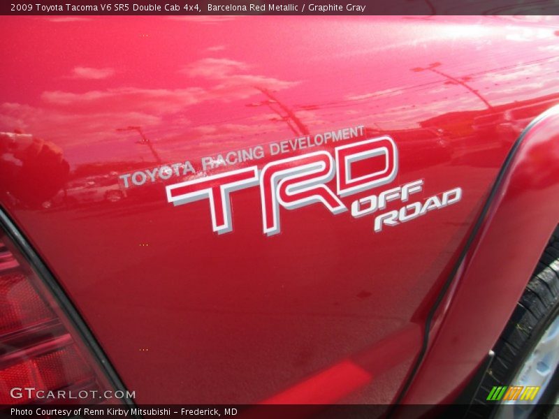 Barcelona Red Metallic / Graphite Gray 2009 Toyota Tacoma V6 SR5 Double Cab 4x4