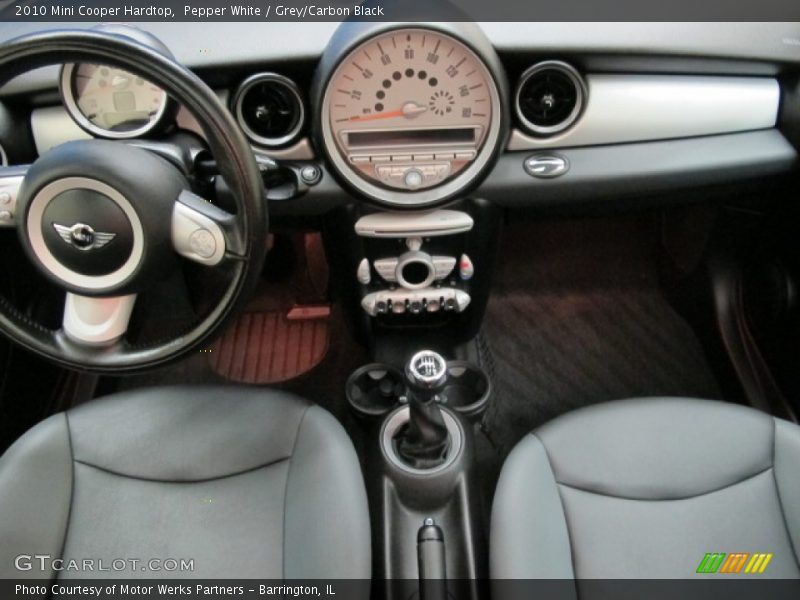 Pepper White / Grey/Carbon Black 2010 Mini Cooper Hardtop