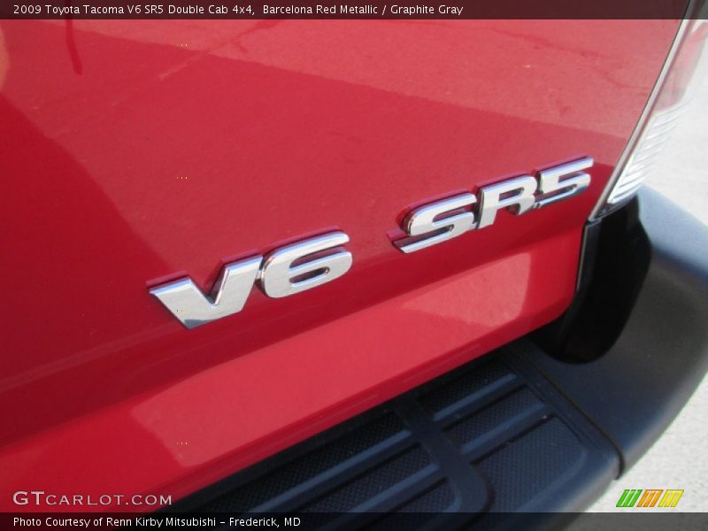 Barcelona Red Metallic / Graphite Gray 2009 Toyota Tacoma V6 SR5 Double Cab 4x4
