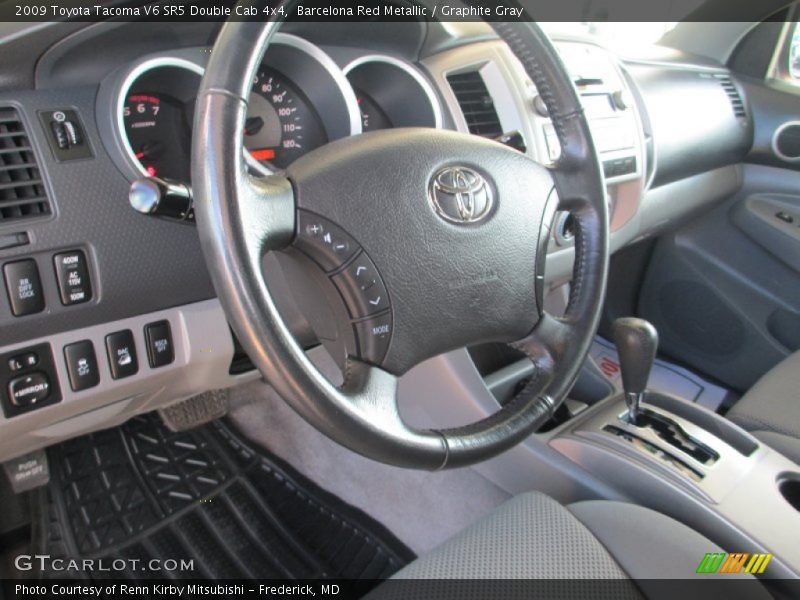 Barcelona Red Metallic / Graphite Gray 2009 Toyota Tacoma V6 SR5 Double Cab 4x4