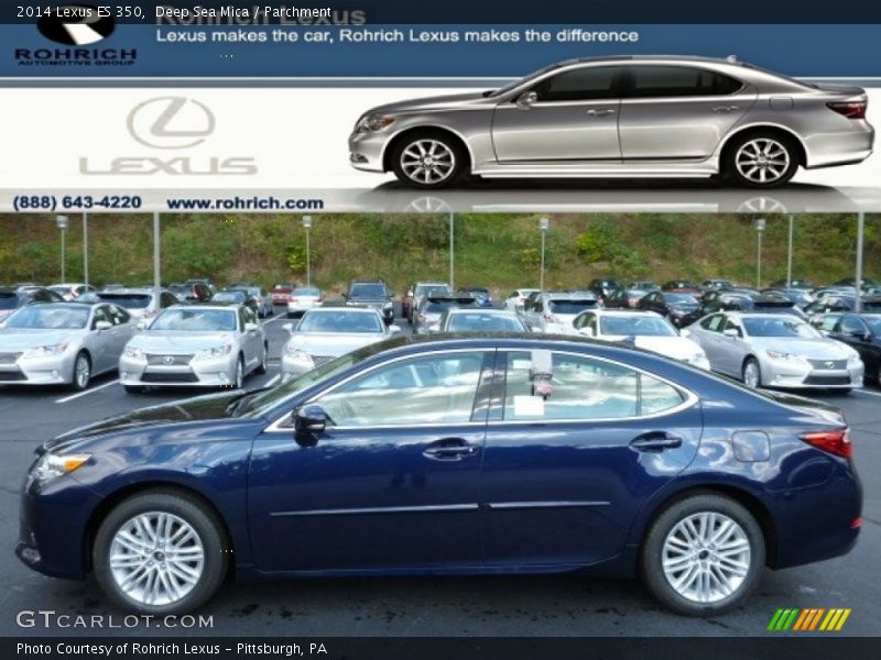 Deep Sea Mica / Parchment 2014 Lexus ES 350