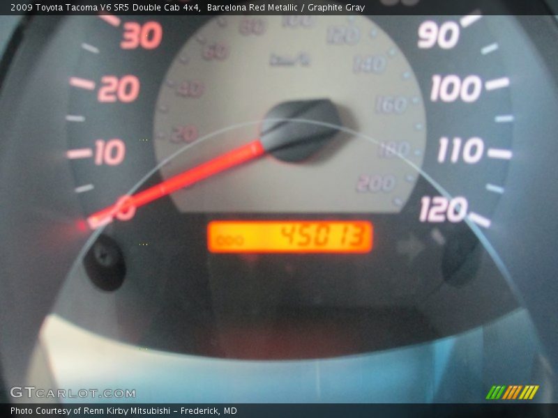 Barcelona Red Metallic / Graphite Gray 2009 Toyota Tacoma V6 SR5 Double Cab 4x4