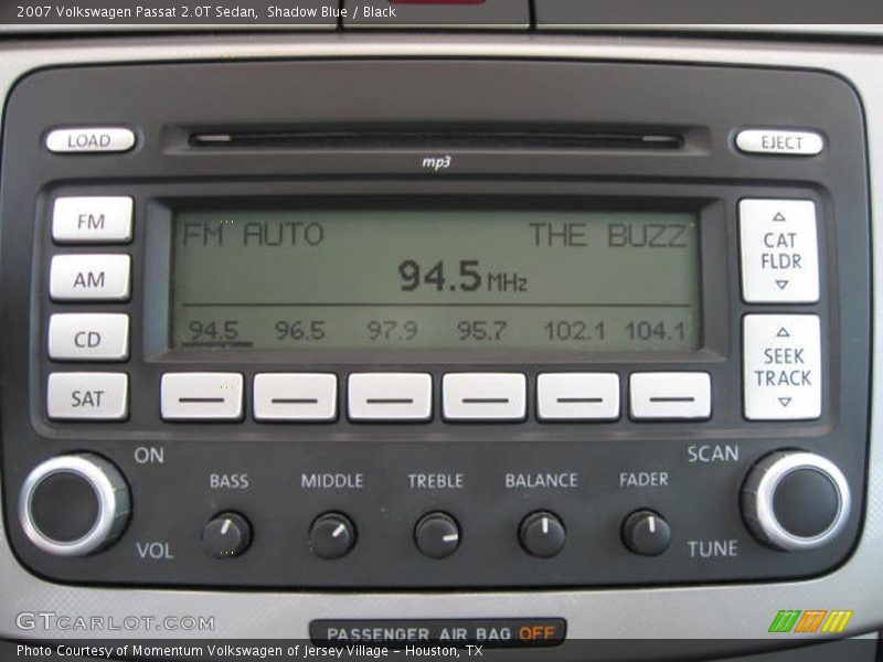 Shadow Blue / Black 2007 Volkswagen Passat 2.0T Sedan