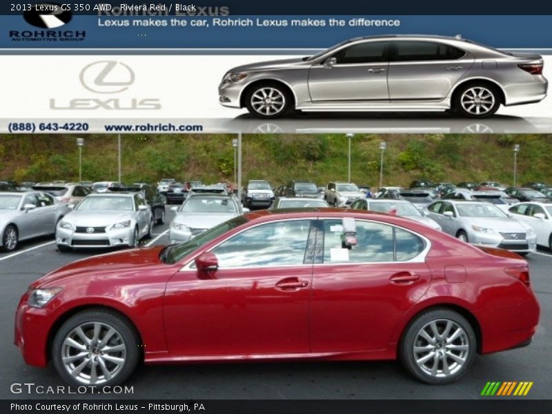 Riviera Red / Black 2013 Lexus GS 350 AWD