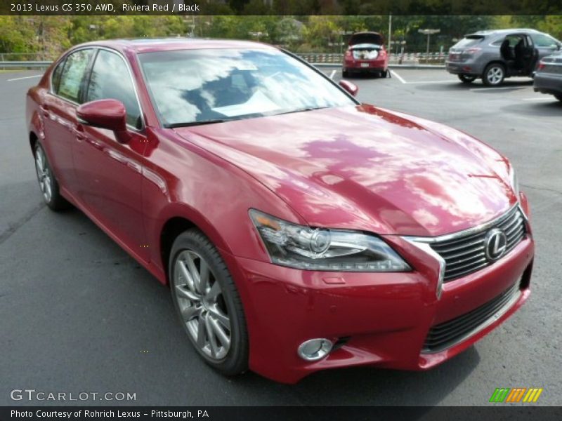 Riviera Red / Black 2013 Lexus GS 350 AWD