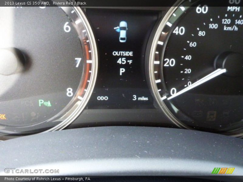 Riviera Red / Black 2013 Lexus GS 350 AWD