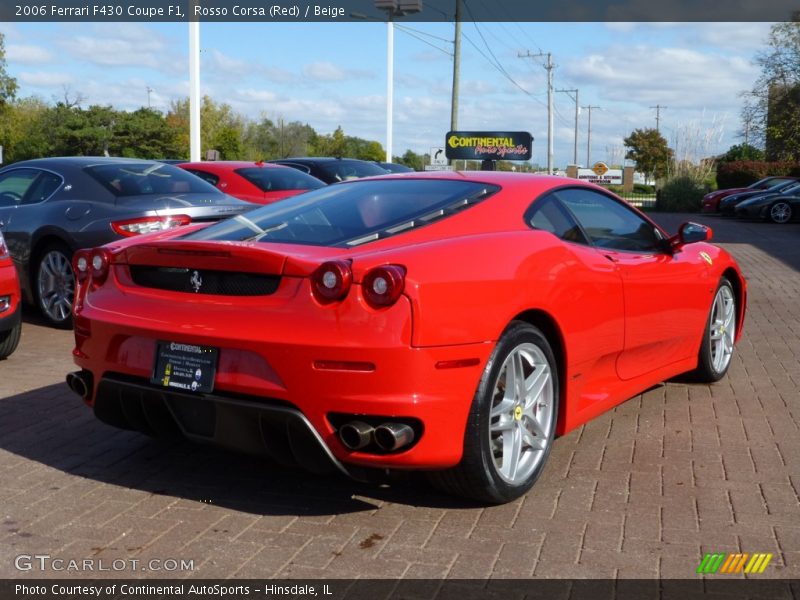 Rosso Corsa (Red) / Beige 2006 Ferrari F430 Coupe F1