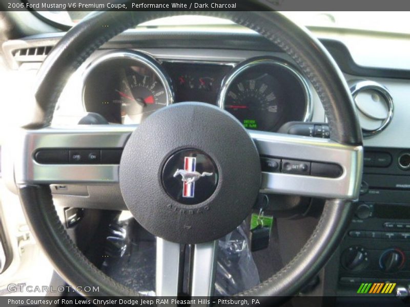 Performance White / Dark Charcoal 2006 Ford Mustang V6 Premium Coupe