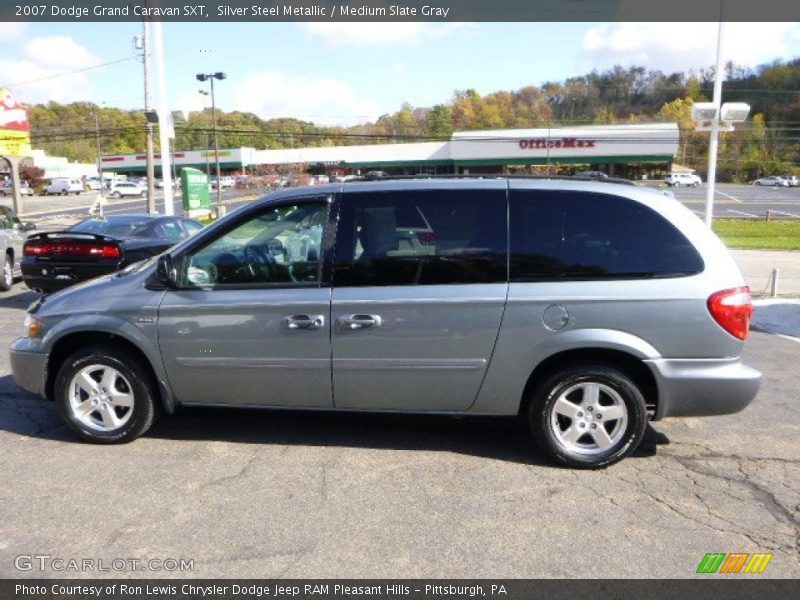 Silver Steel Metallic / Medium Slate Gray 2007 Dodge Grand Caravan SXT