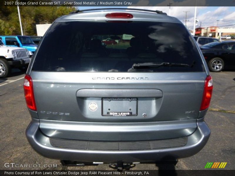 Silver Steel Metallic / Medium Slate Gray 2007 Dodge Grand Caravan SXT