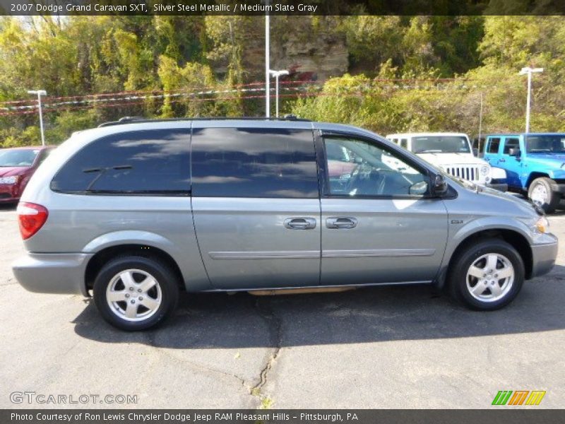 Silver Steel Metallic / Medium Slate Gray 2007 Dodge Grand Caravan SXT
