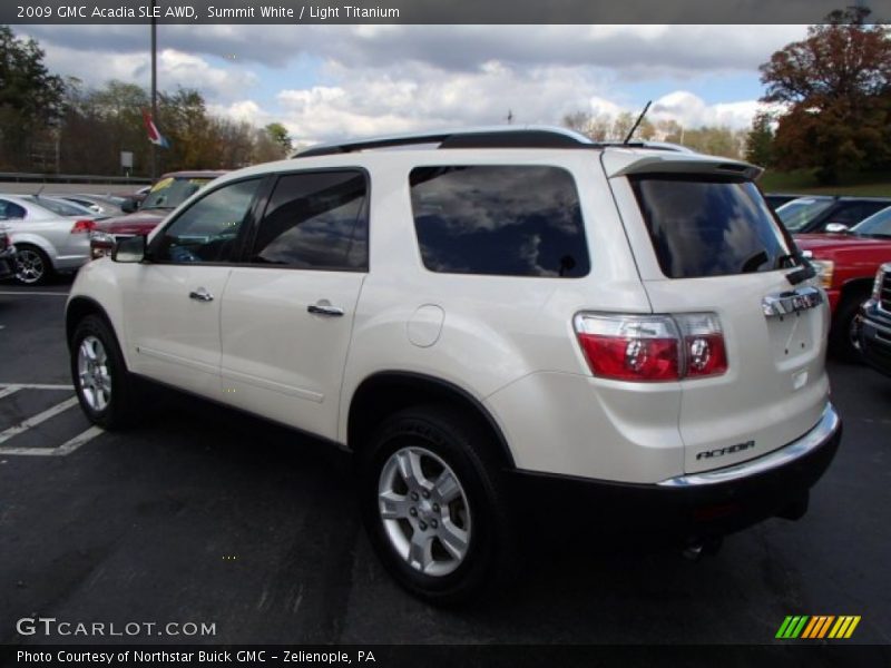 Summit White / Light Titanium 2009 GMC Acadia SLE AWD