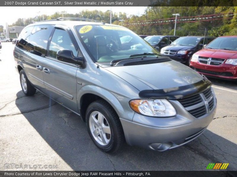 Silver Steel Metallic / Medium Slate Gray 2007 Dodge Grand Caravan SXT