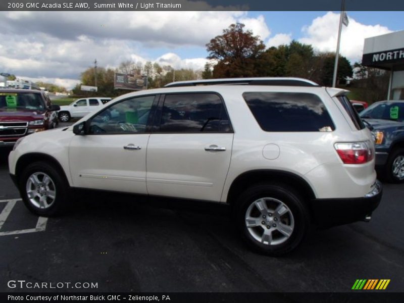 Summit White / Light Titanium 2009 GMC Acadia SLE AWD
