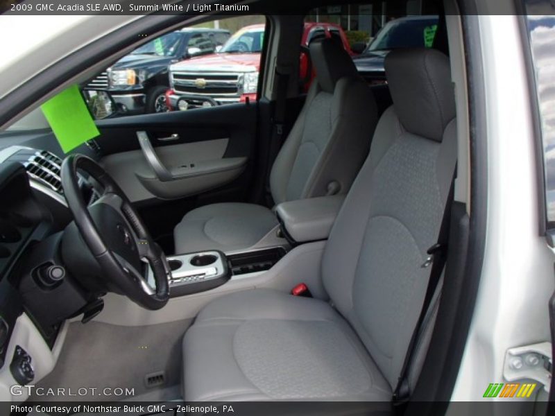 Summit White / Light Titanium 2009 GMC Acadia SLE AWD
