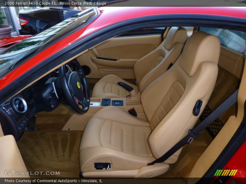 Front Seat of 2006 F430 Coupe F1
