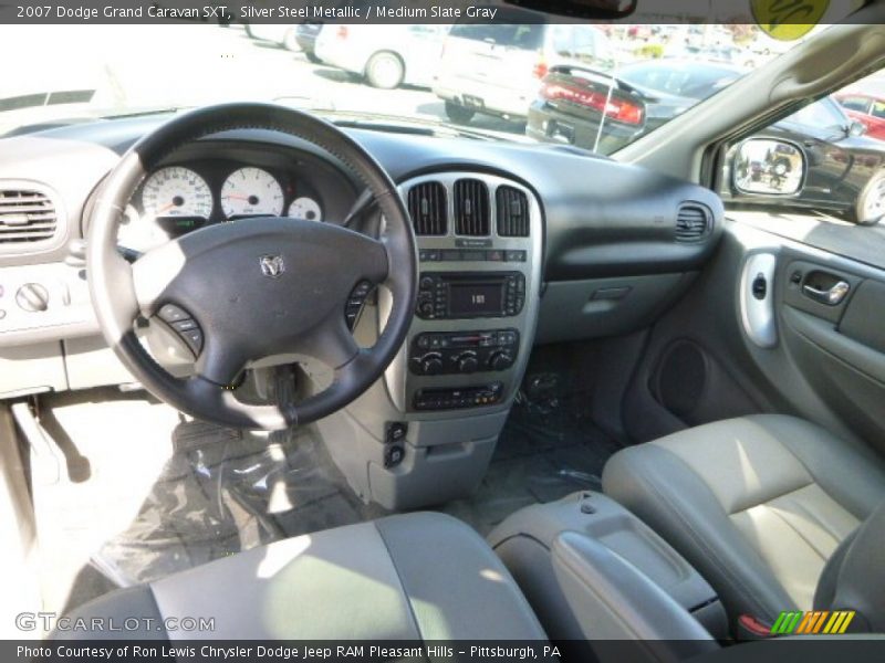 Silver Steel Metallic / Medium Slate Gray 2007 Dodge Grand Caravan SXT