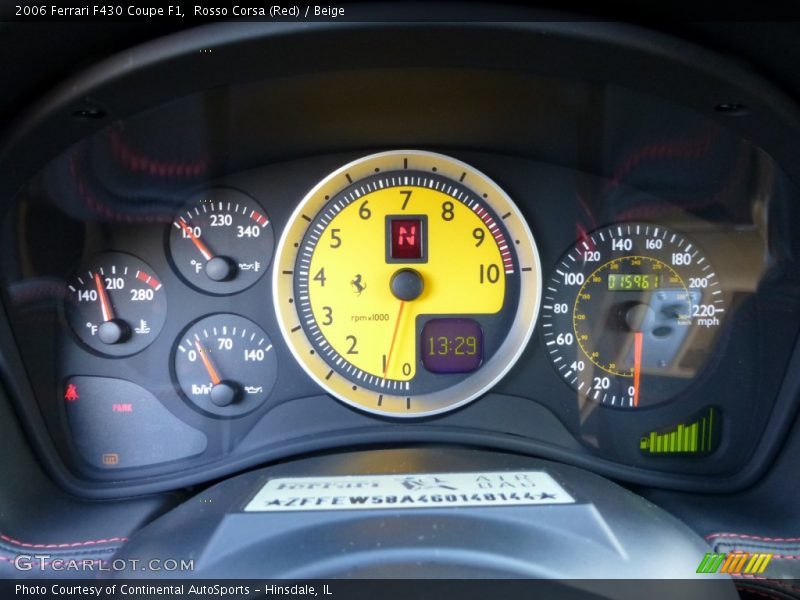  2006 F430 Coupe F1 Coupe F1 Gauges