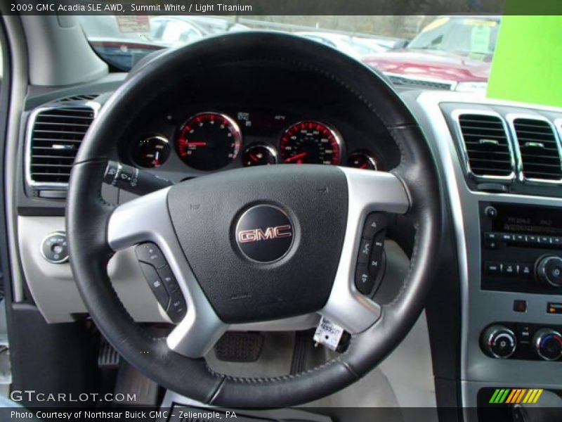 Summit White / Light Titanium 2009 GMC Acadia SLE AWD