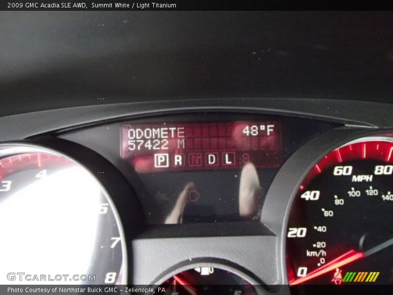 Summit White / Light Titanium 2009 GMC Acadia SLE AWD