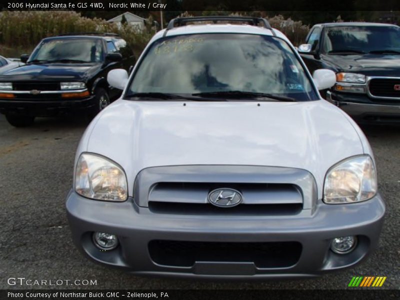 Nordic White / Gray 2006 Hyundai Santa Fe GLS 4WD