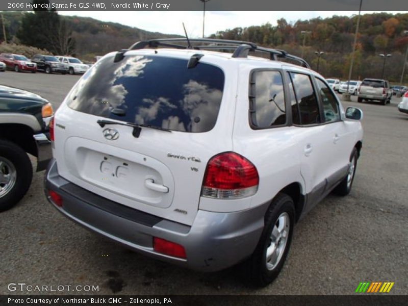 Nordic White / Gray 2006 Hyundai Santa Fe GLS 4WD
