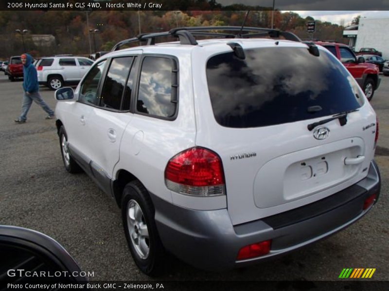 Nordic White / Gray 2006 Hyundai Santa Fe GLS 4WD