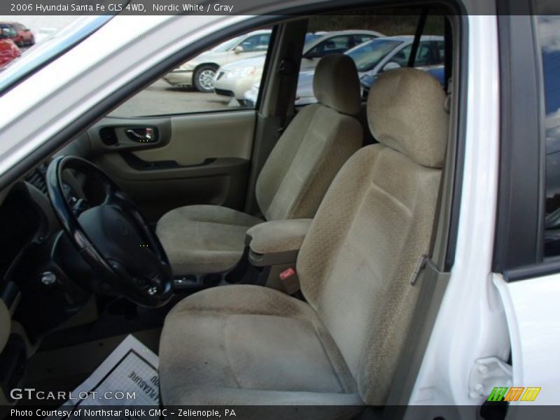 Nordic White / Gray 2006 Hyundai Santa Fe GLS 4WD
