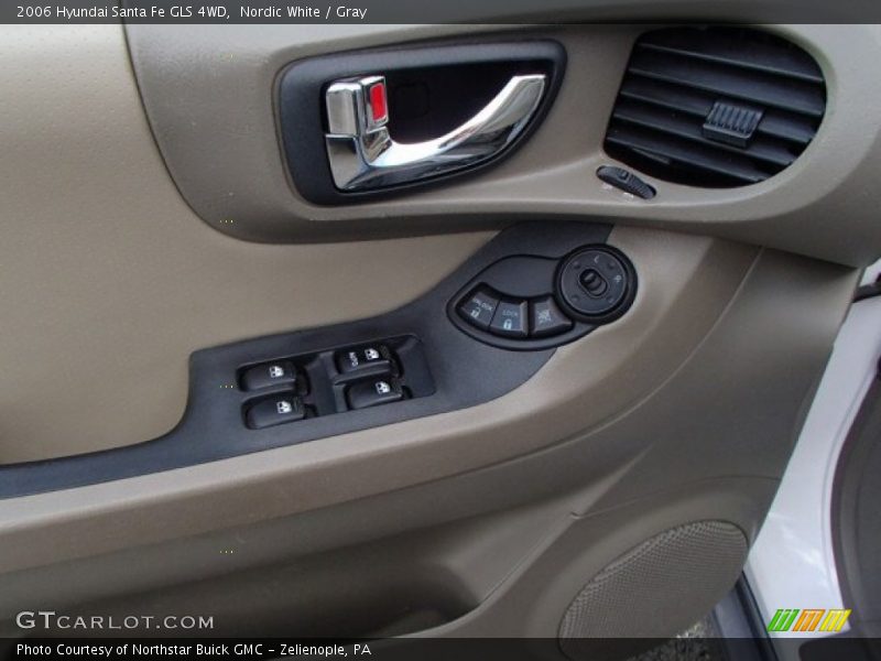 Nordic White / Gray 2006 Hyundai Santa Fe GLS 4WD