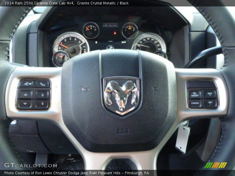 Granite Crystal Metallic / Black 2014 Ram 2500 Laramie Crew Cab 4x4