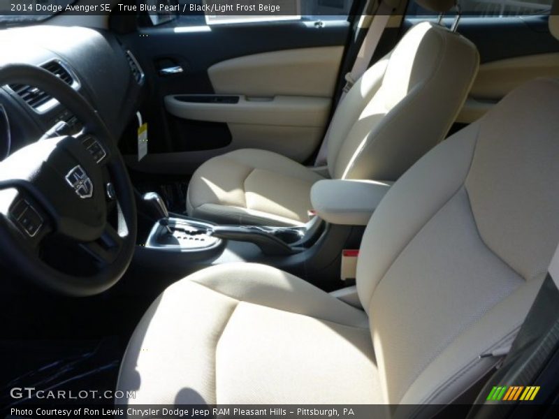 True Blue Pearl / Black/Light Frost Beige 2014 Dodge Avenger SE