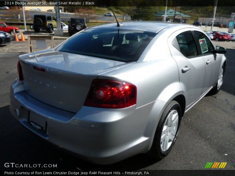 Billet Silver Metallic / Black 2014 Dodge Avenger SE