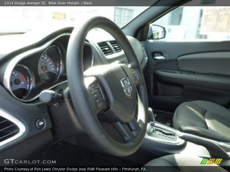 Billet Silver Metallic / Black 2014 Dodge Avenger SE