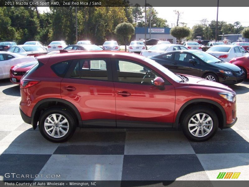 Zeal Red Mica / Sand 2013 Mazda CX-5 Sport AWD