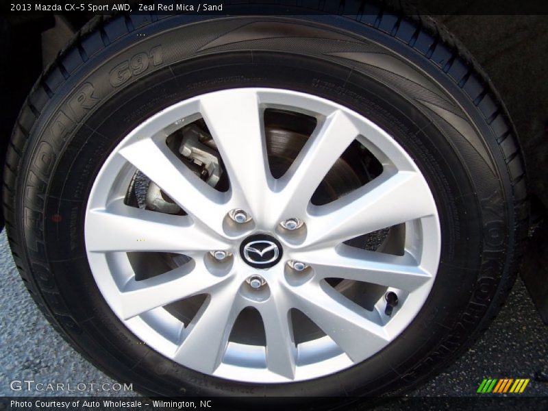 Zeal Red Mica / Sand 2013 Mazda CX-5 Sport AWD