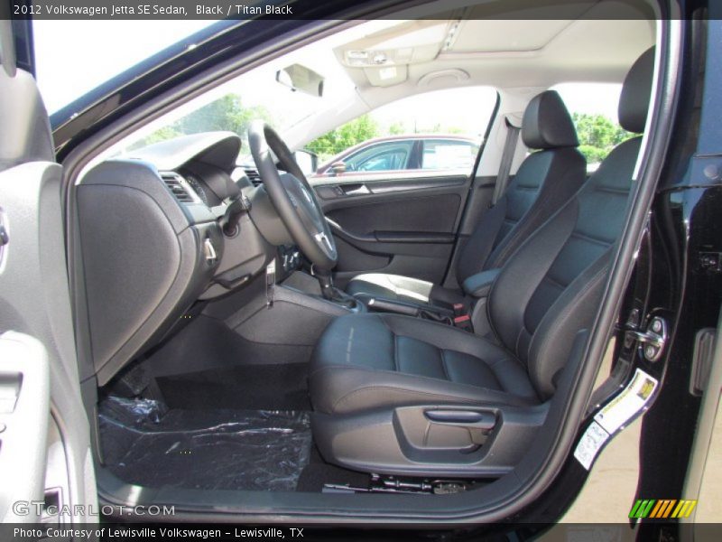 Black / Titan Black 2012 Volkswagen Jetta SE Sedan