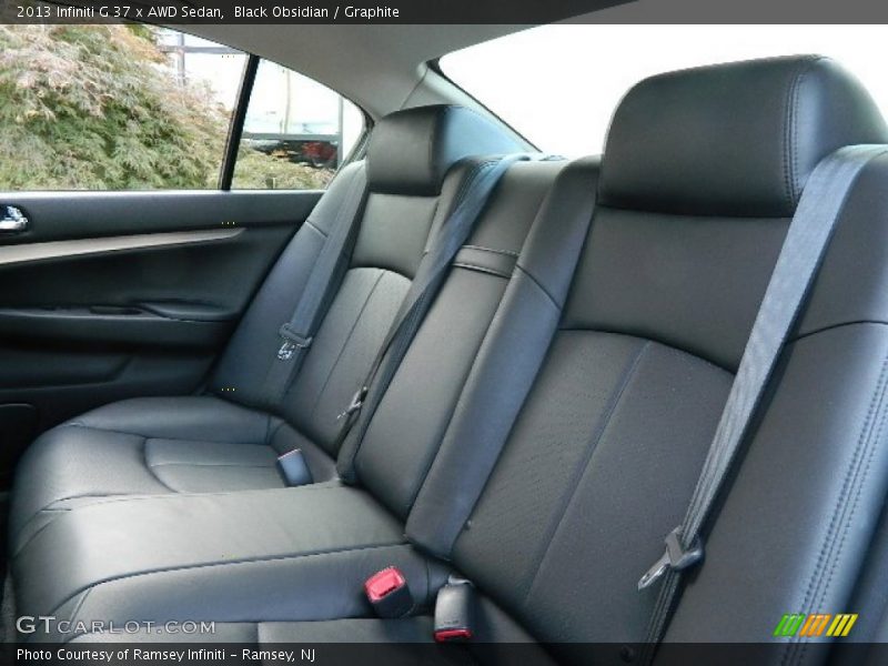 Rear Seat of 2013 G 37 x AWD Sedan