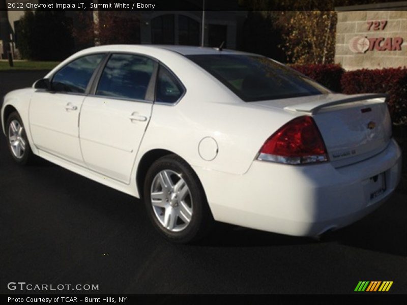 Summit White / Ebony 2012 Chevrolet Impala LT