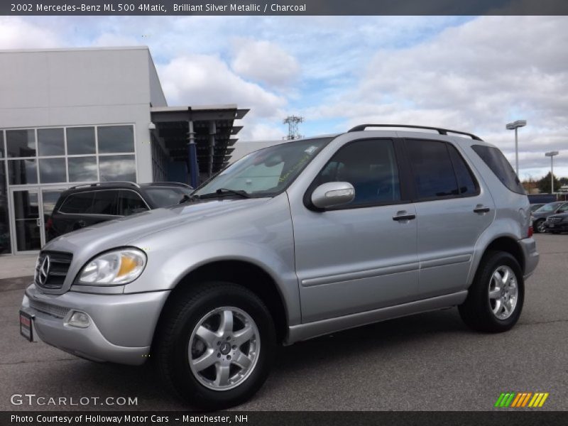 Brilliant Silver Metallic / Charcoal 2002 Mercedes-Benz ML 500 4Matic